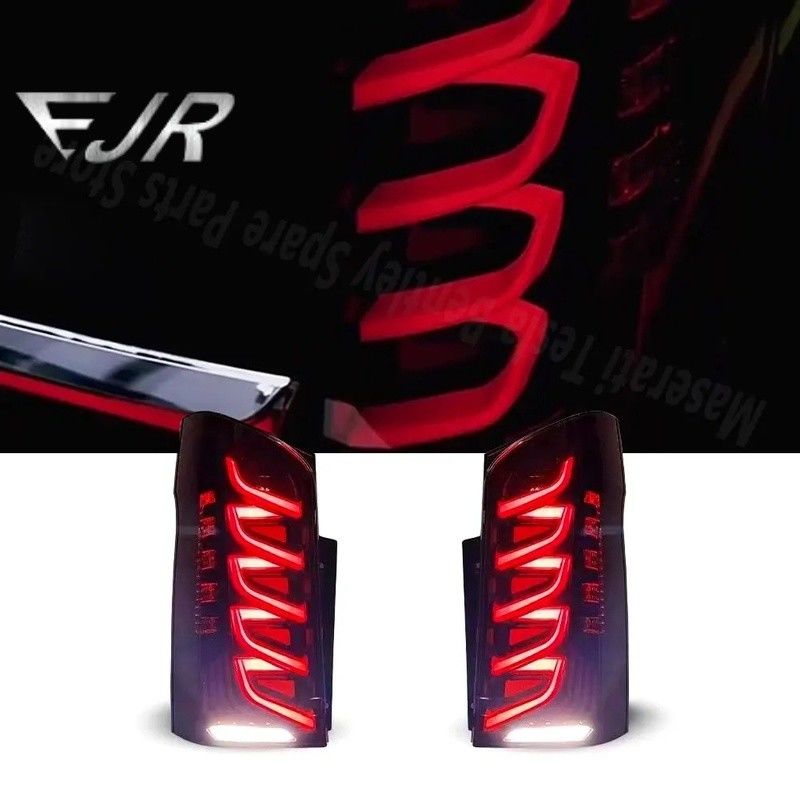 Spiral Through Taillight For Benz Vito W447 V260 16-20 Through Stream Dynamic Flowing Driving Brake Lamp Car Accessories